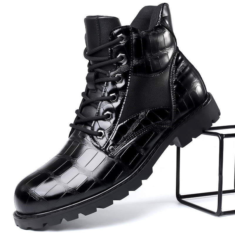 Jules | Men's Leather Boots Chelsea Lace Up