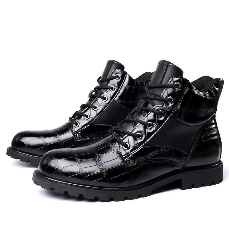 Jules | Men's Leather Boots Chelsea Lace Up