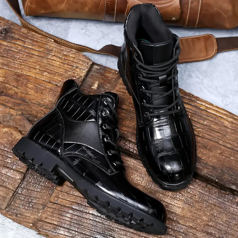 Jules | Men's Leather Boots Chelsea Lace Up