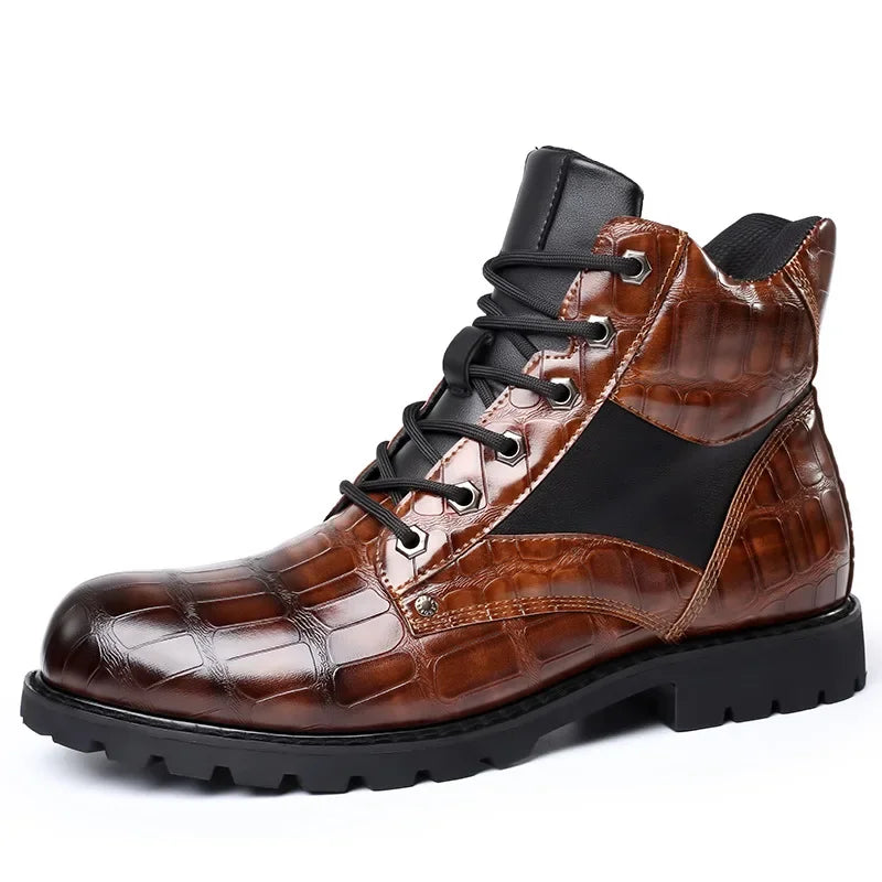 Jules | Men's Leather Boots Chelsea Lace Up