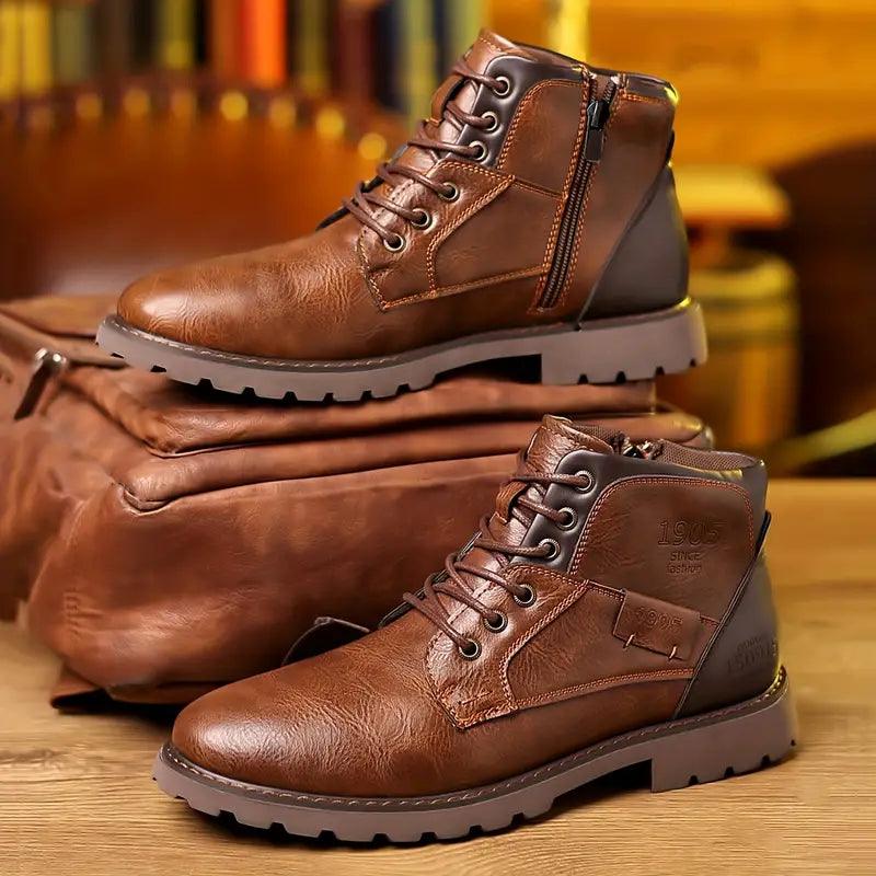Julian | Men's Leather Boots Ankle Brogue