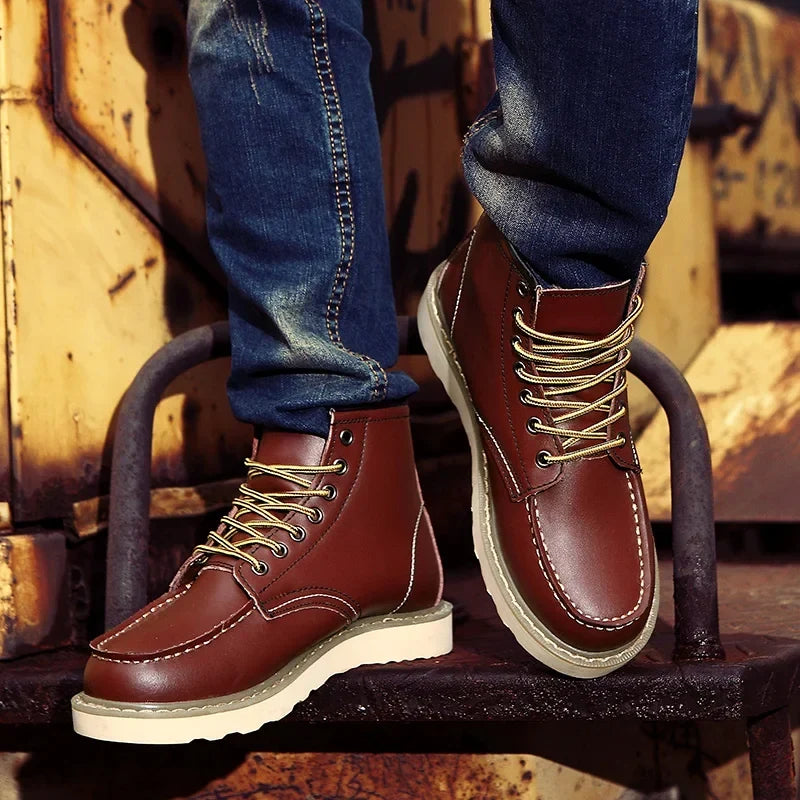 Kenneth | Men's Lace Up Leather Ankle Boots