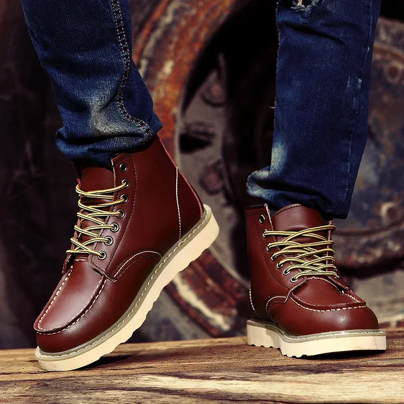 Kenneth | Men's Lace Up Leather Ankle Boots