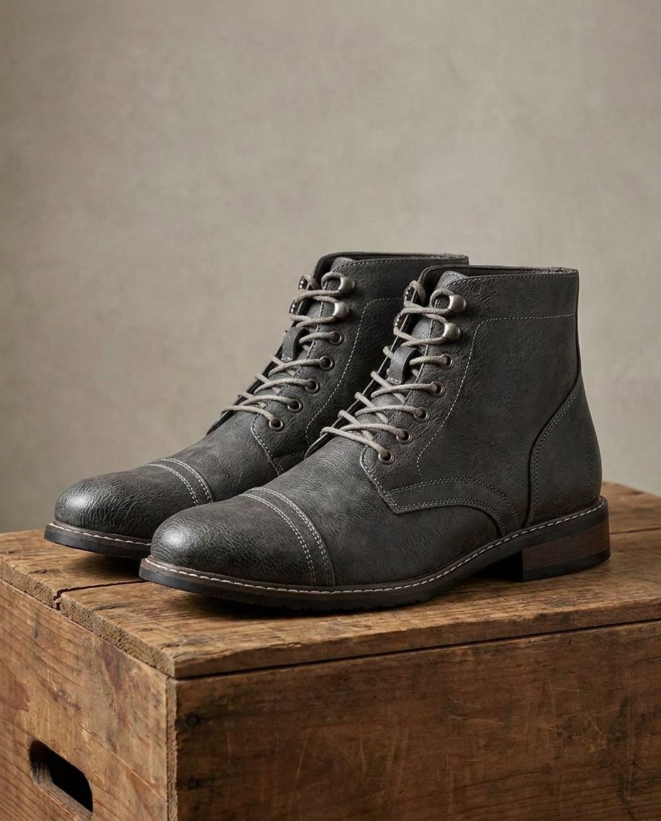 Killian | Men's Leather Boots Lace Up Brogue