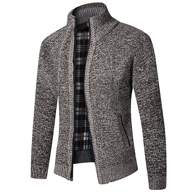 Merrick | Men's Knitted Zip Up Cardigan