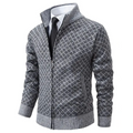 Miles | Men's Knitted Zip Up Cardigan Jumper