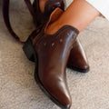 Nadine | Women's Studded Ankle Boots Heeled