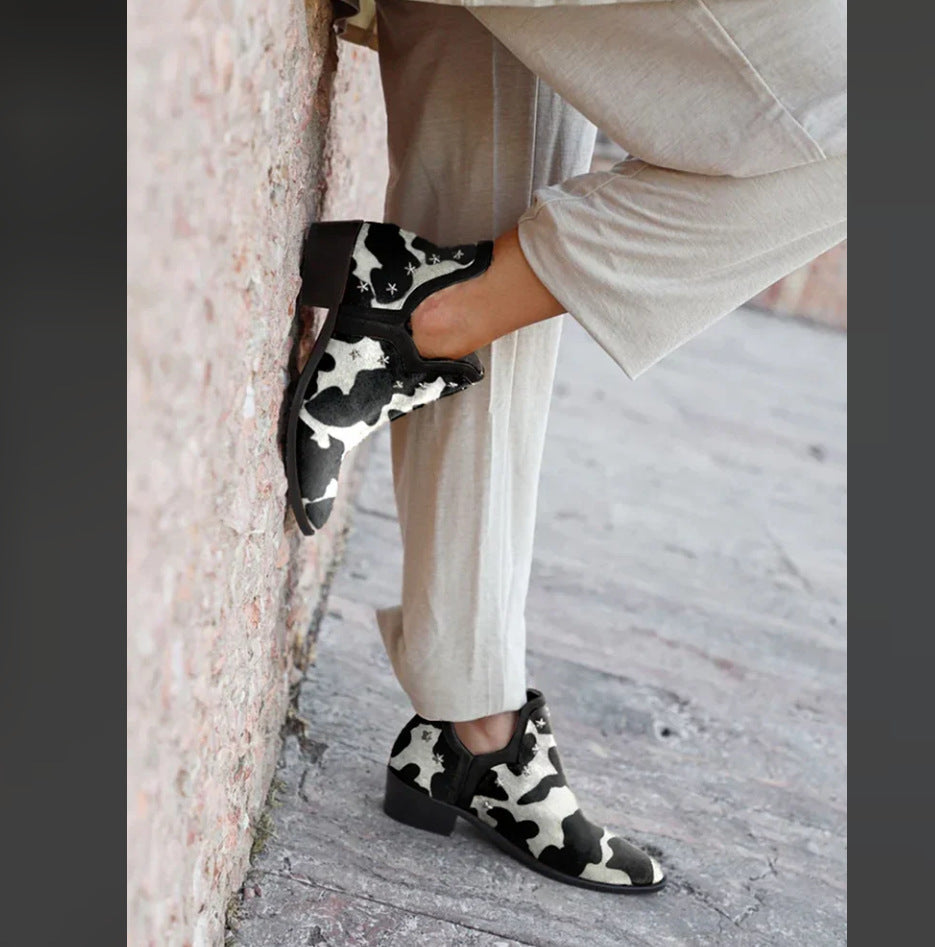 Nadine | Women's Studded Ankle Boots Heeled