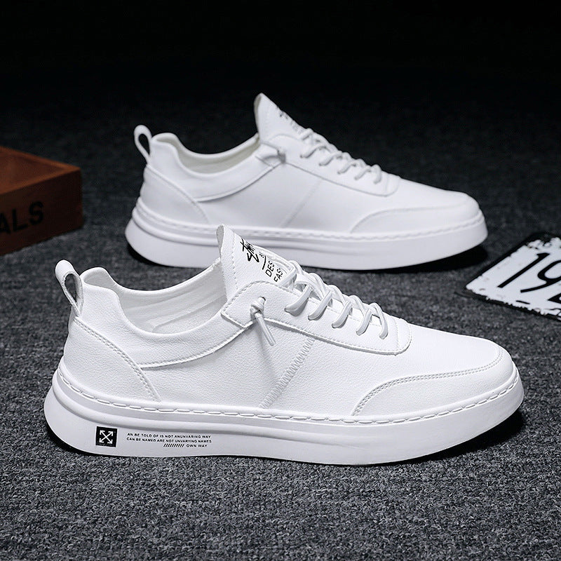 Nathaniel | Men's White Trainers Running