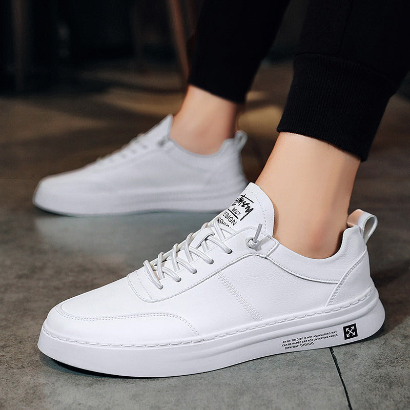 Nathaniel | Men's White Trainers Running