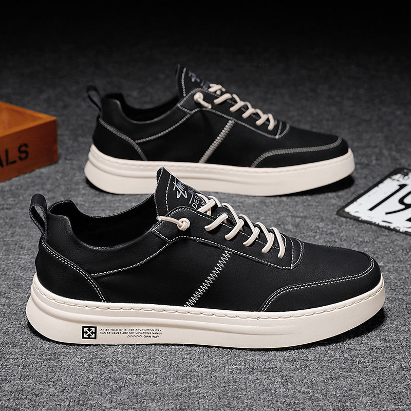 Nathaniel | Men's White Trainers Running