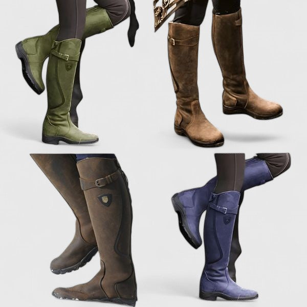 Odette | Women's Buckle Knee High Boots Heeled