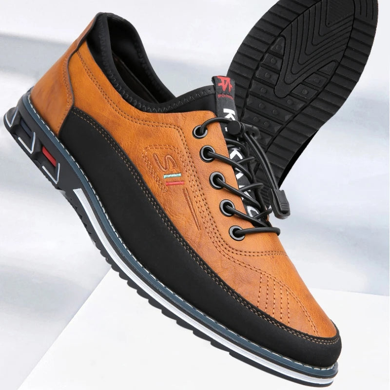 Orson | Men's Leather Trainers Shoes White