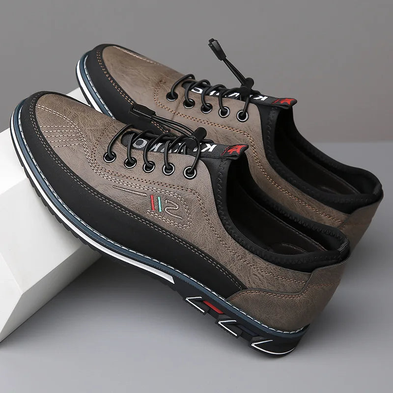 Orson | Men's Leather Trainers Shoes White
