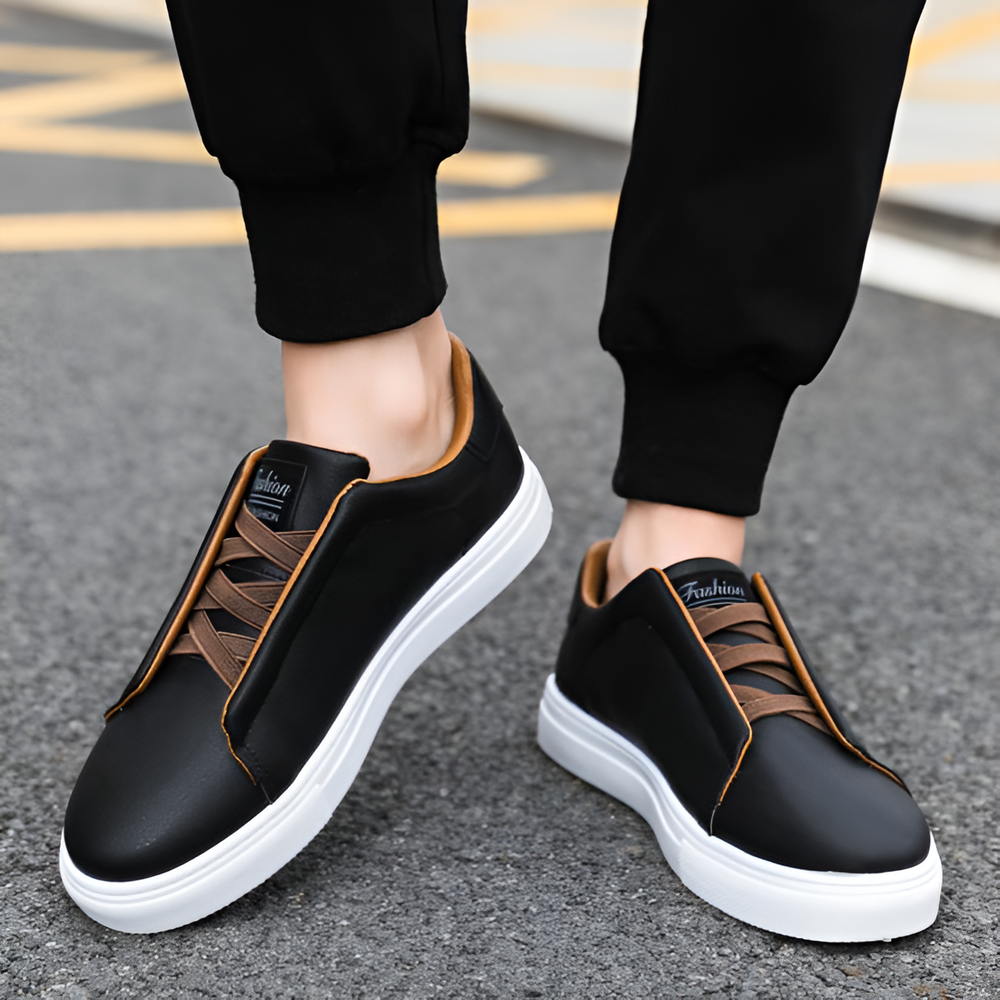 Osric | Men's Leather Trainers Shoes Running