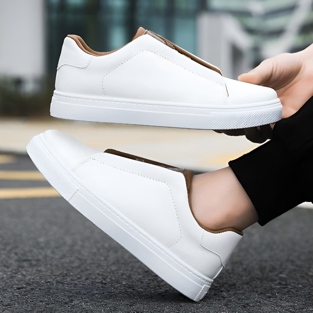 Osric | Men's Leather Trainers Shoes Running