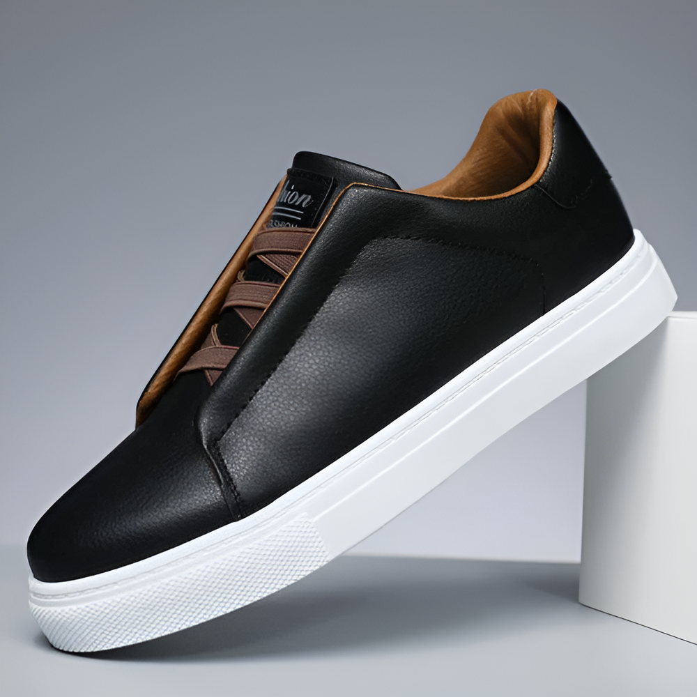 Osric | Men's Leather Trainers Shoes Running