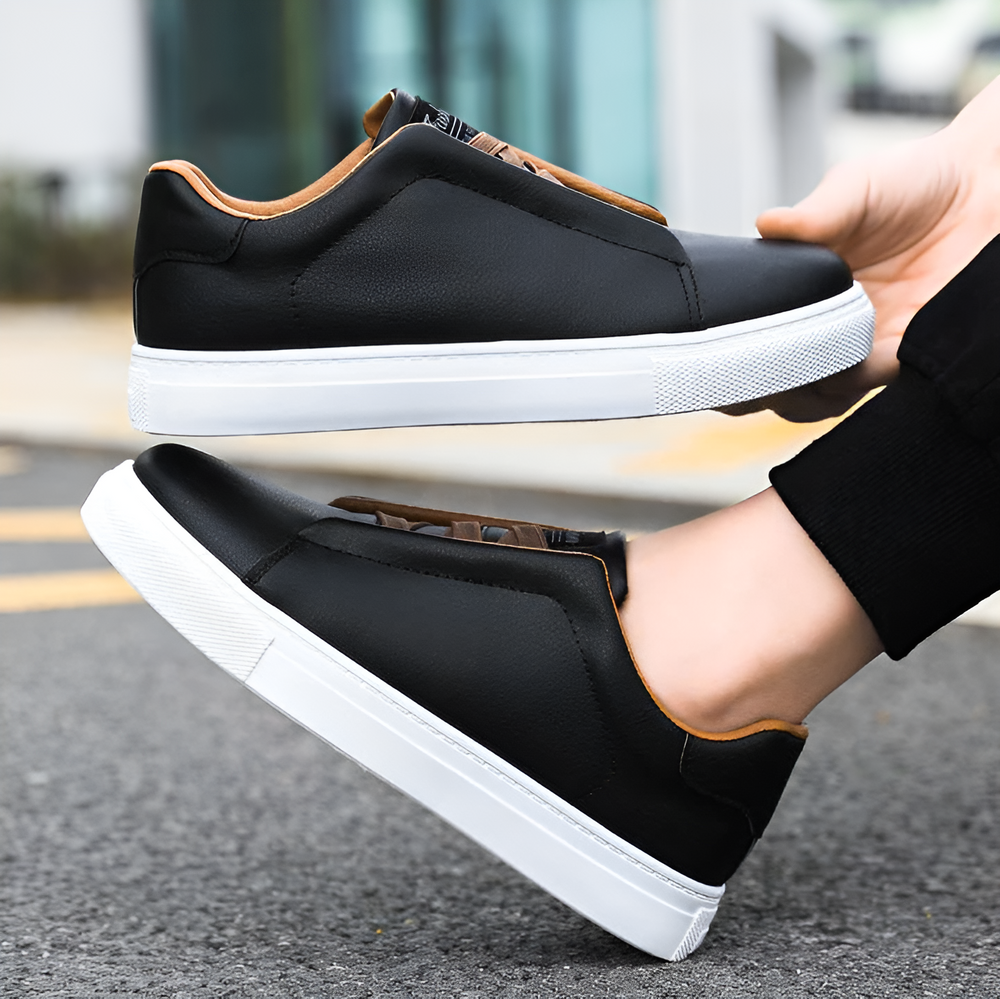 Osric | Men's Leather Trainers Shoes Running