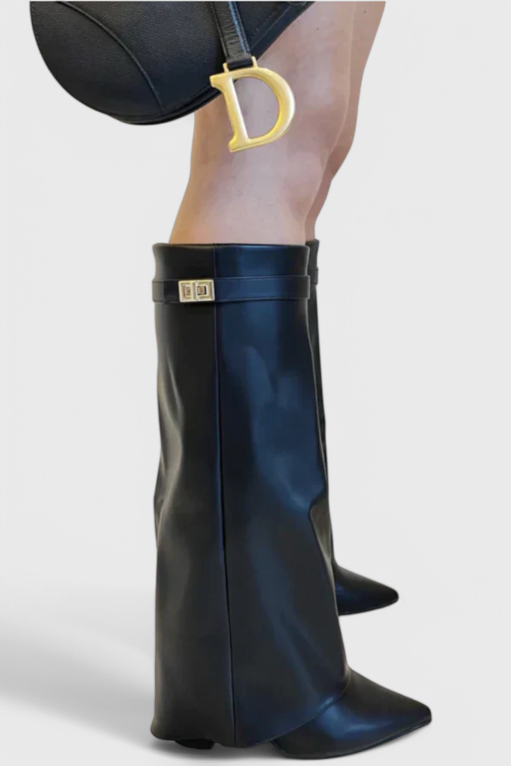 Penelope | Women's Knee High Boots Flat Leather