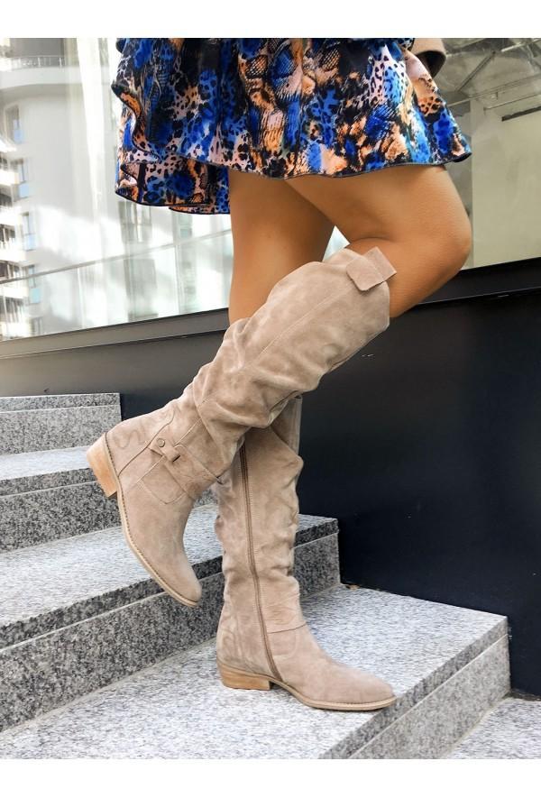 Persephone | Women's Suede Knee High Boots Warm Tall