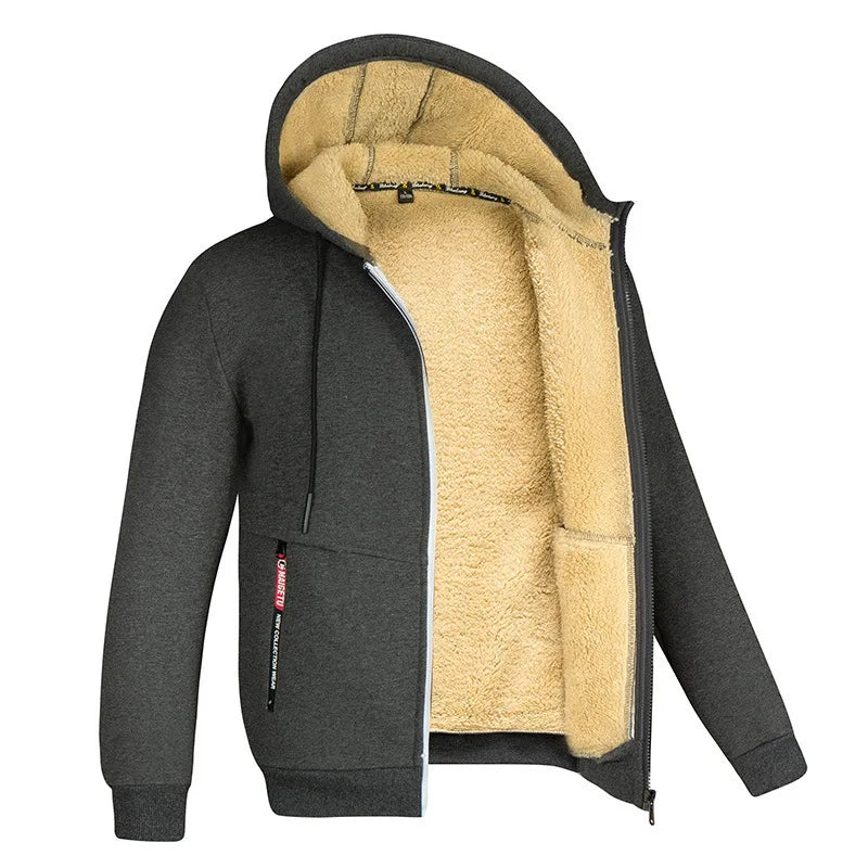 Porter | Men's Hooded Fleece Jacket Sherpa