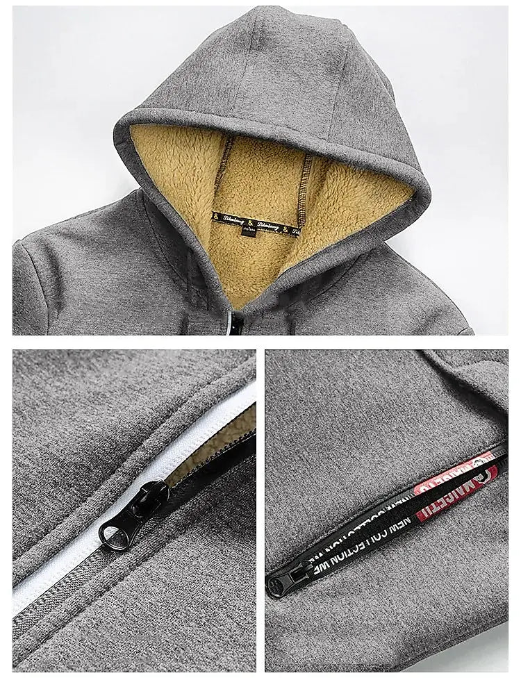 Porter | Men's Hooded Fleece Jacket Sherpa