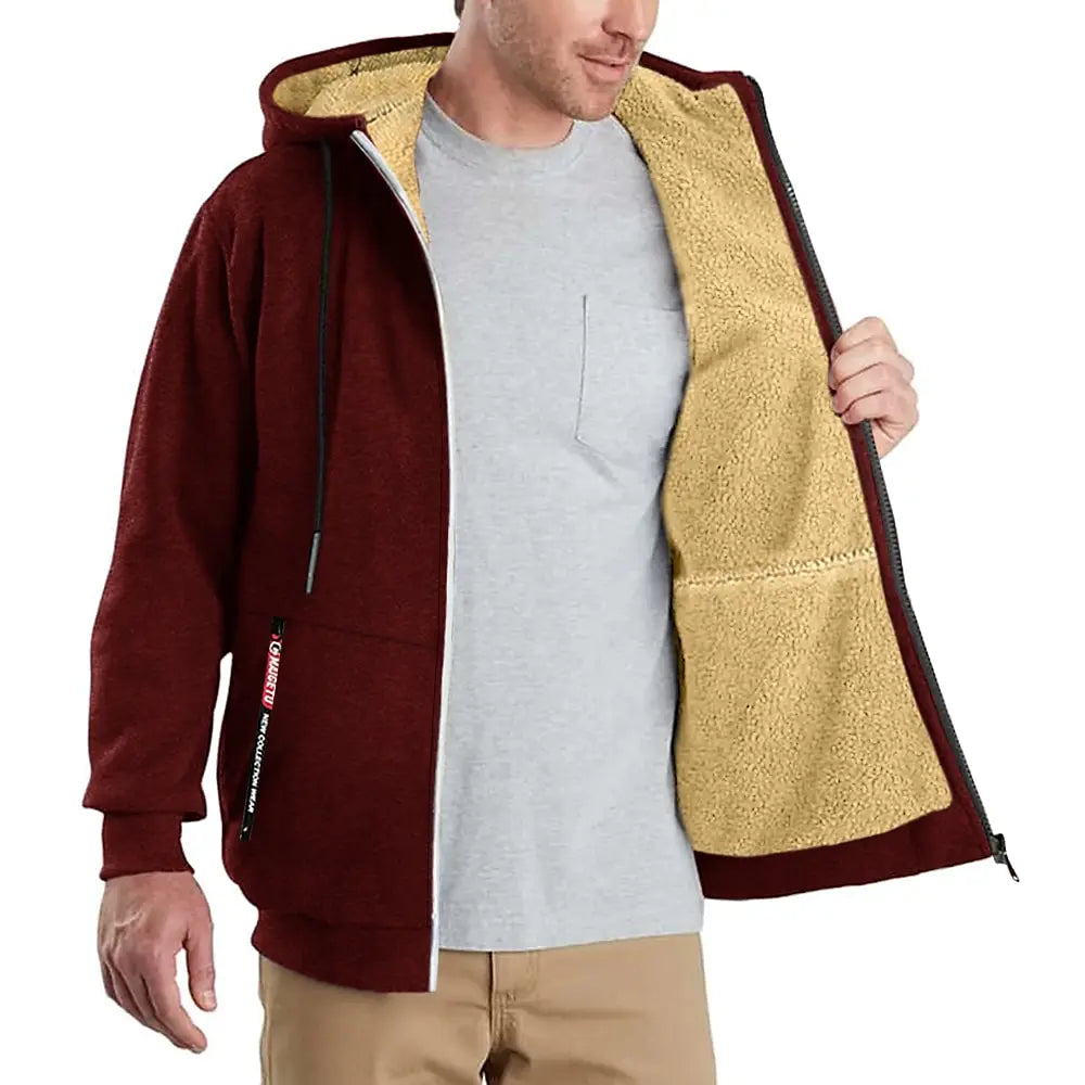 Porter | Men's Hooded Fleece Jacket Sherpa