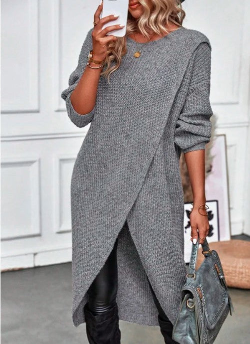 Ramona | Women's Knitted Jumper Dress Long