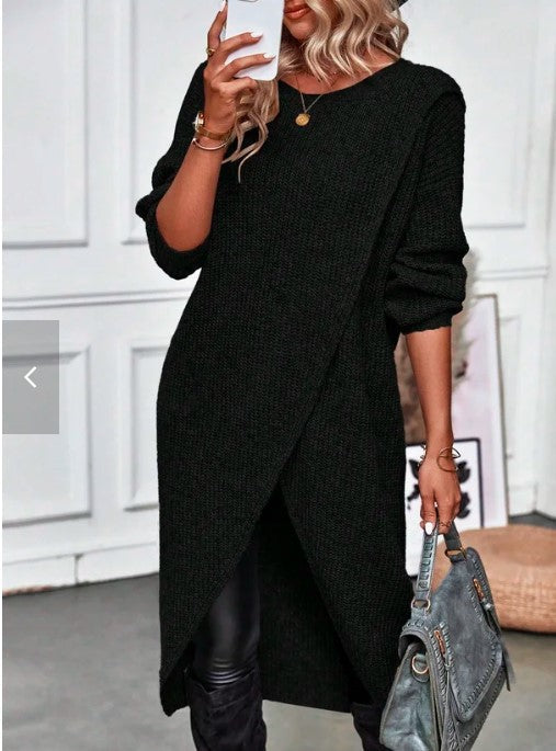 Ramona | Women's Knitted Jumper Dress Long