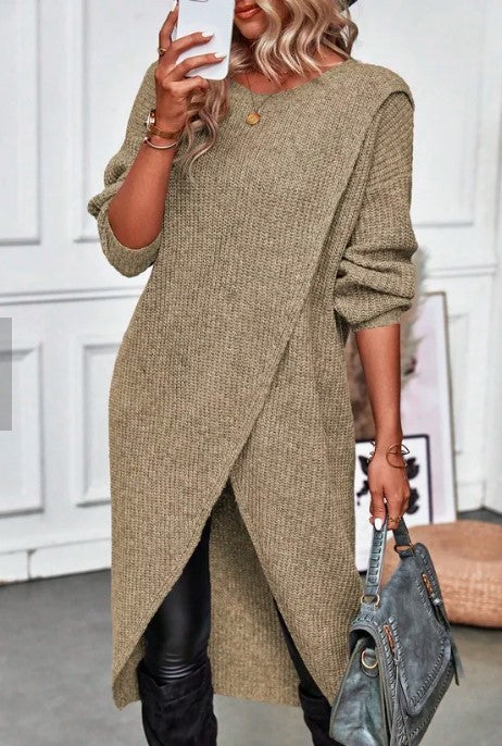 Ramona | Women's Knitted Jumper Dress Long