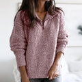 Rosalind | Women's Half Zip Jumper Knitted