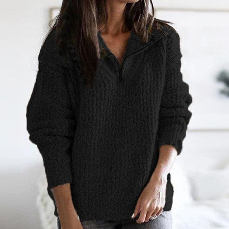 Rosalind | Women's Half Zip Jumper Knitted