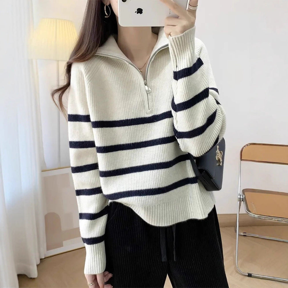 Rowena | Women's Half Zip Jumper Soft Knit