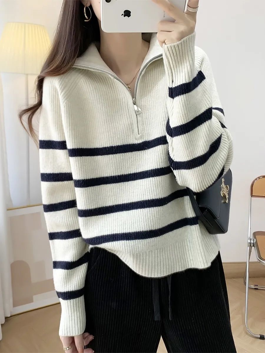 Rowena | Women's Half Zip Jumper Soft Knit